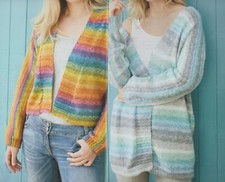 813 LADIES EASY CARDIGANS DK 32 TO 50" VINTAGE KNITTING PATTERN COPY