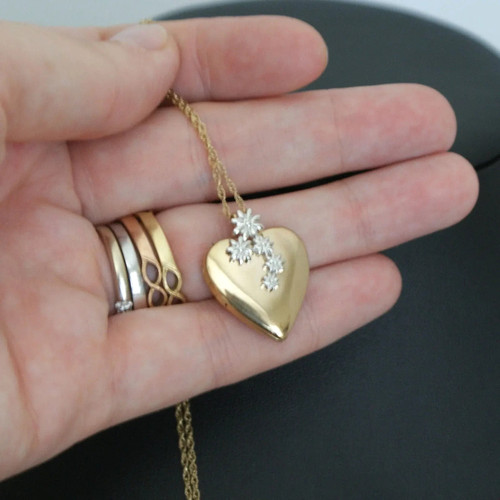 Vintage 14k ppc heart - gf,
