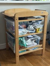 Wooden Changing Table (boxes Not Included)