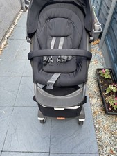Stokke Xplory Pushchair Changing Bag & Carrycot Baby Set Grey With Cover- Used