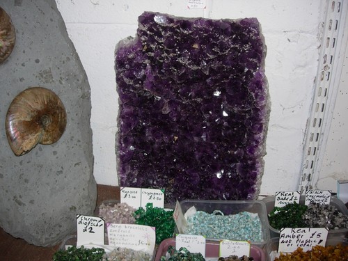 Amethyst geode huge slab - , 2