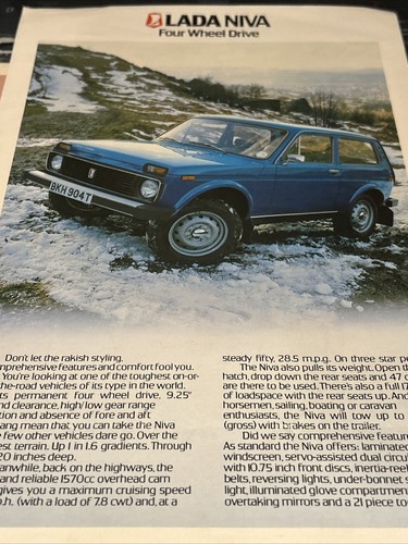 Lada niva four - four, wheel