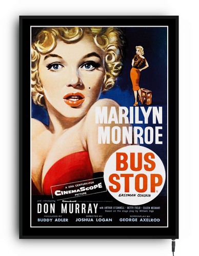 Bus stop movie poster light - stop, up