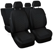 OUTLET # 49 Universal fit CAR SEAT COVERS full set leatherette Eco leather black