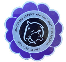 WS - PURPLE POPPY WINDOW CAR STICKER FROM MURPHY'S ARMY OFFICIAL CHARITY LISTING