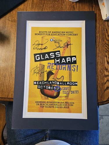 Glass harp concert tour poster - glass,