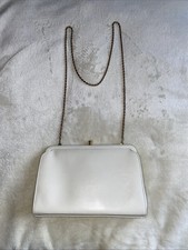 Jane Shilton-Japelle. Cream Clutch Shoulder Bag. 10x7x2.5 Inch