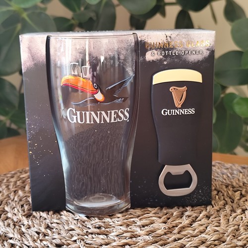 Guinness toucan glass bottle - glass, &