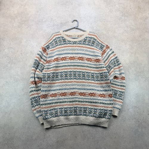 Vintage fair isle cotton knit - isle,