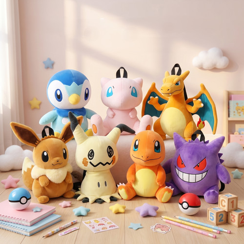 Pokemon backpack kids plush - kids,