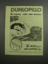 1948 Dunlopillo Mattress Ad