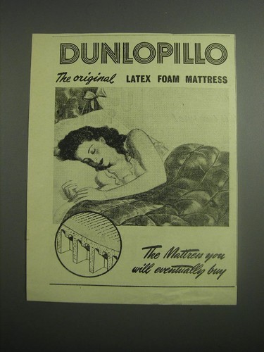 1948 dunlopillo mattress - dunlopillo, ad