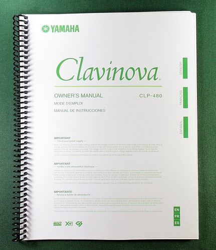 Yamaha clp 480 instruction - clp-480,