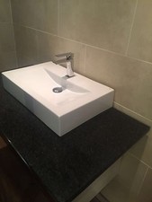 burgbad vanity uniy with granite top & basin & tap