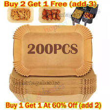 200X Air Fryer Liners Disposable Paper Liners Non-Stick Parchment for Dual Ninja