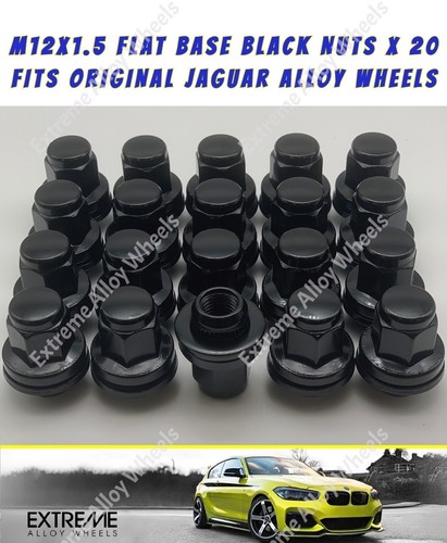 Black alloy wheel nuts - alloy,