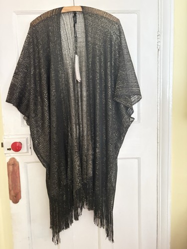 Roman black and gold kimono - gold,