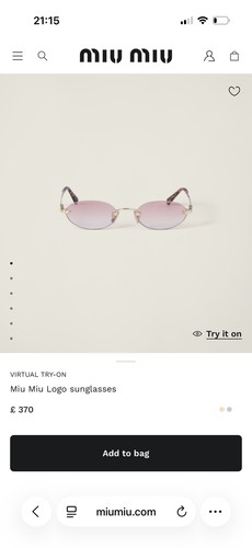 Miu logo sunglasses - logo,