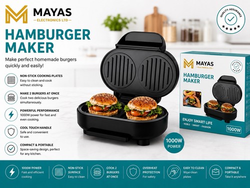 Hamburger maker 1000w - hamburger, –