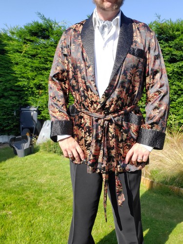 Mens smoking jacket robe - mens,