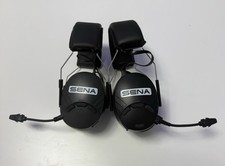 2x SENA Tufftalk M Ear Defenders Headset Mesh Communication Intercom - Used