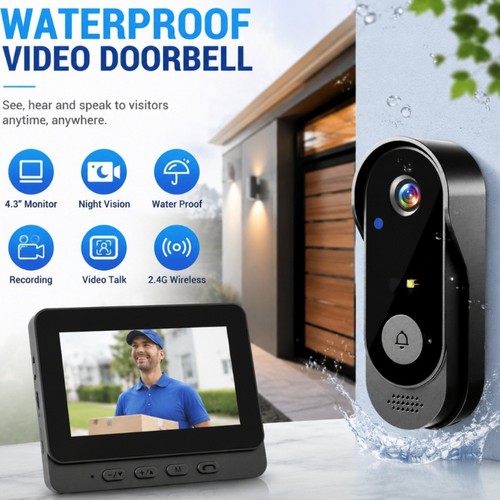 Wireless video doorbell - wireless,