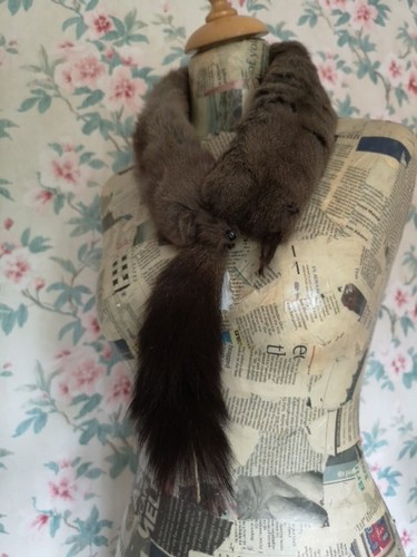 Antique tippet fur stole good - antique,