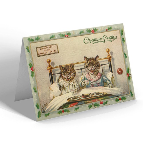 Xmas notelet vintage humour - xmas,