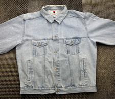 Pepsi Denim Jacket – Limited Edition – Light Blue – XL – Vtg Made in Hong Kong