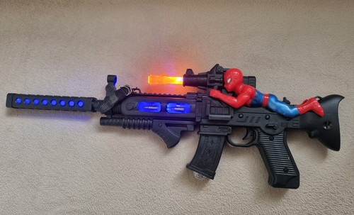 Spiderman toy gun assault - gun,