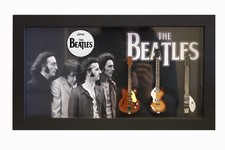 RGM8977 The Beatles George Harrison Miniature Guitars in Shadowbox Frame