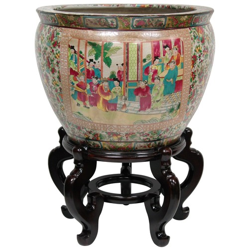Rose medallion porcelain - medallion,
