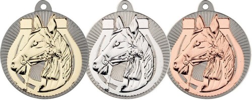 Horse equestrian 50mm metal - &,