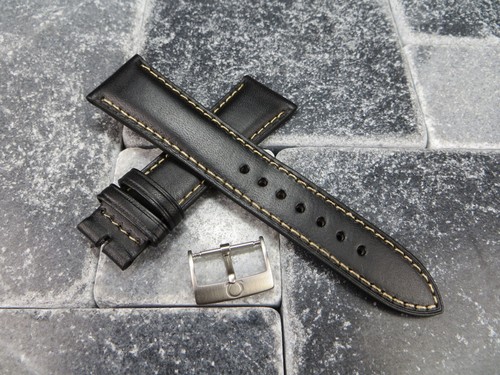 19mm calf leather strap - 19mm, black
