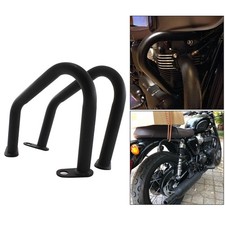 Black 2x Motorcycle Bumper