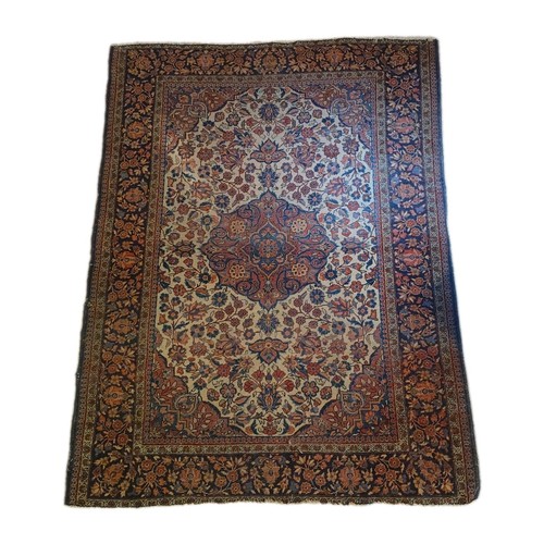 Antique hand knotted rug - rug, 56”