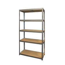 Shelving Unit 5 Tier Galvanised Steel Boltless Garage Warehouse Racking Storage