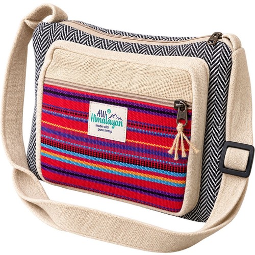 Hemp cotton messenger bag - hemp,