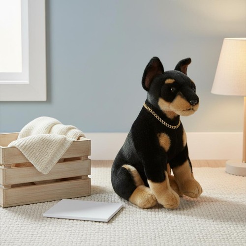Doberman stuffed toy cute - toy, gift