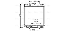 AVA Coolant Radiator DU2047