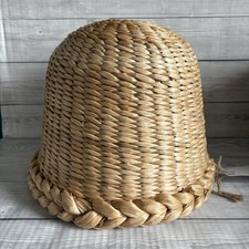 IKEA Mavinn Handmade Woven Pendant Lamp Shade Natural Banana Fibres 30cm 12”