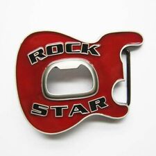 Buckle with E- Guitar & Bottle Opener Rockstar Belt Buckle