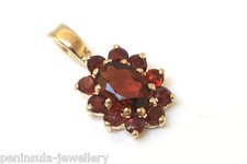 9ct Gold Garnet necklace