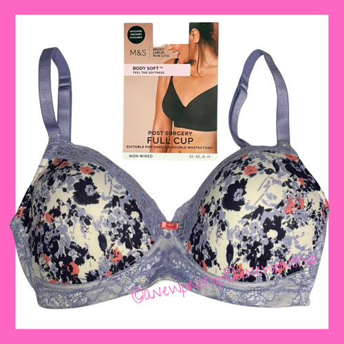 Post surgery bra blue mix - post,