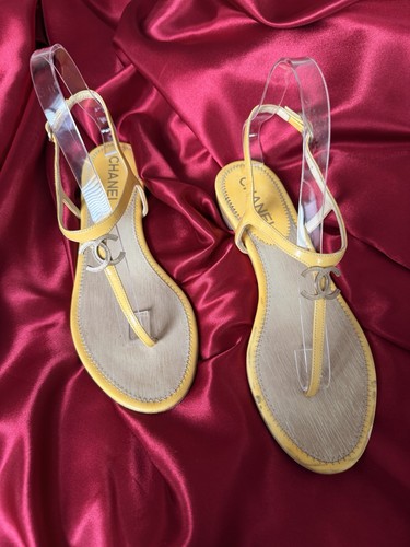 Chanel yellow patent leather - chanel,