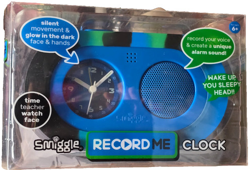 Smiggle record alarm clock - me,