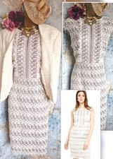 Phase eight ally cream Beige lace wedding occasion dress Jacket Outfit ascot 16