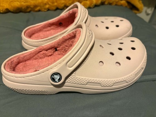 Crocs pink fur fleece - fleece, lined