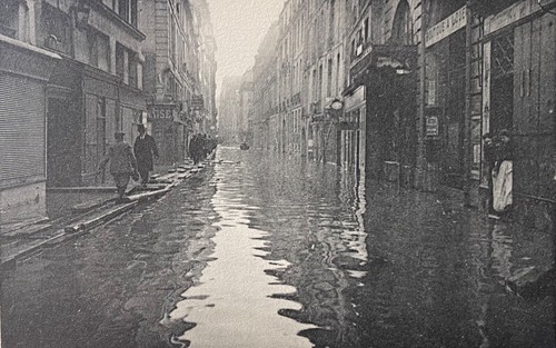 Paris flood street - paris,