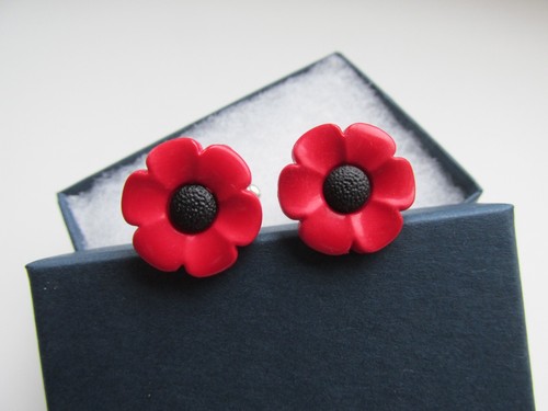 Red black poppy - red, &
